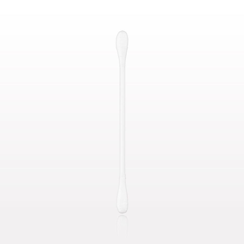 Dual Ended Round Tip Swab with White Handle