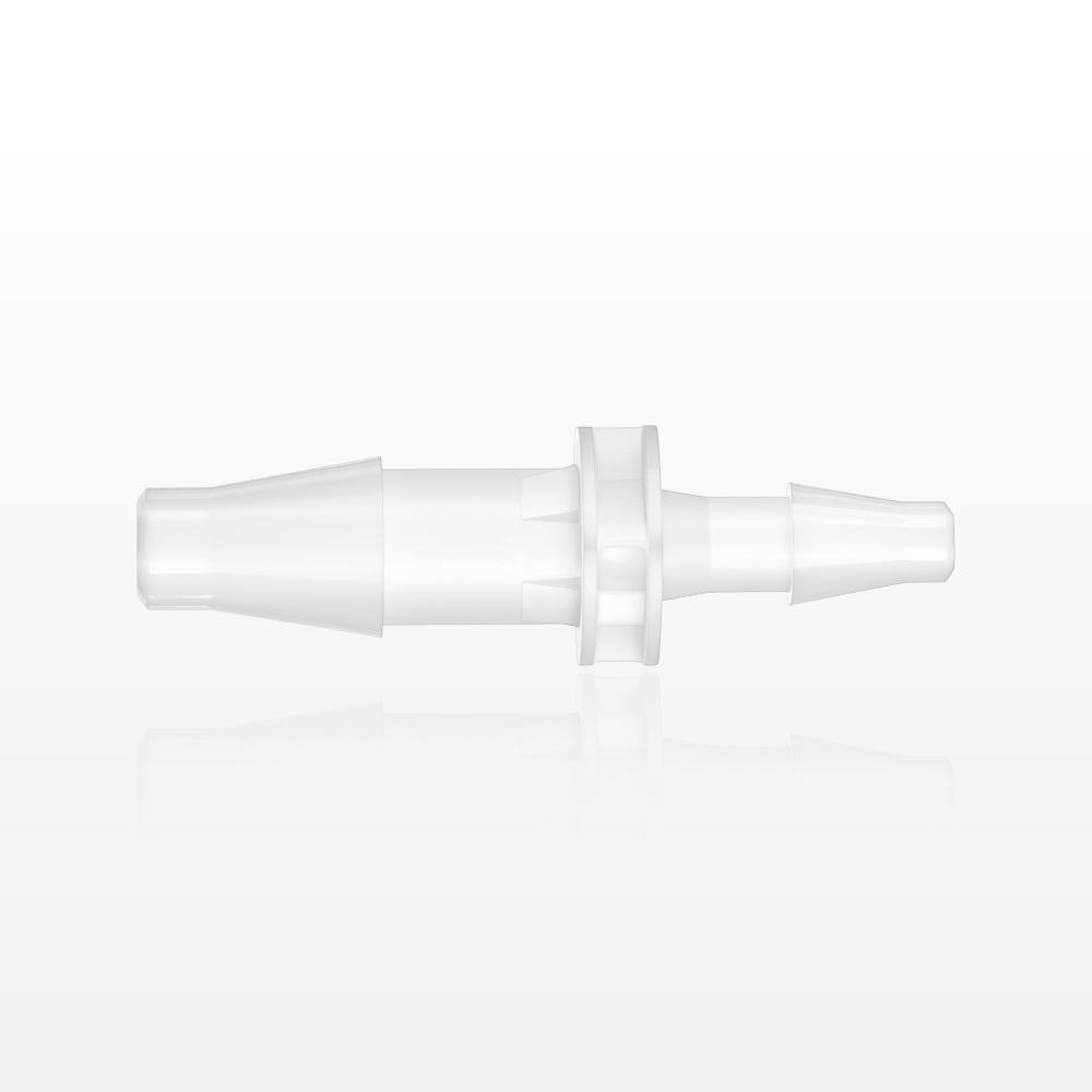 Straight Connector, Reducer, Barbed, White