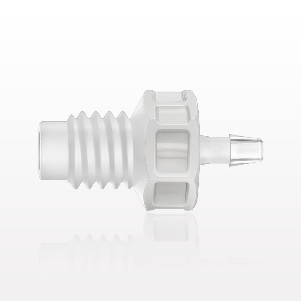 Threaded Connector, Barbed, Natural