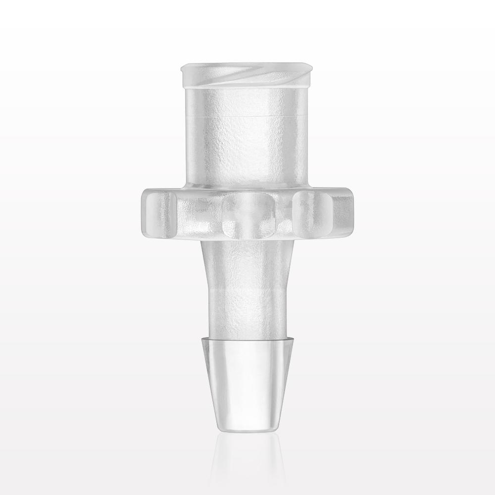 Female Luer Lock, Barbed, Clear