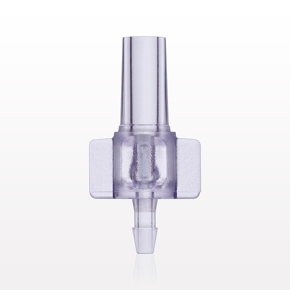 Male Luer Slip, Barbed, Clear