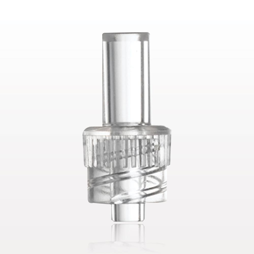 Male Luer Lock, Tubing Port, Clear