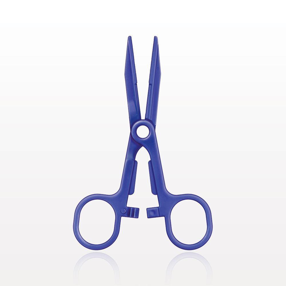 Single-Use Locking Kocher Forceps, Blue