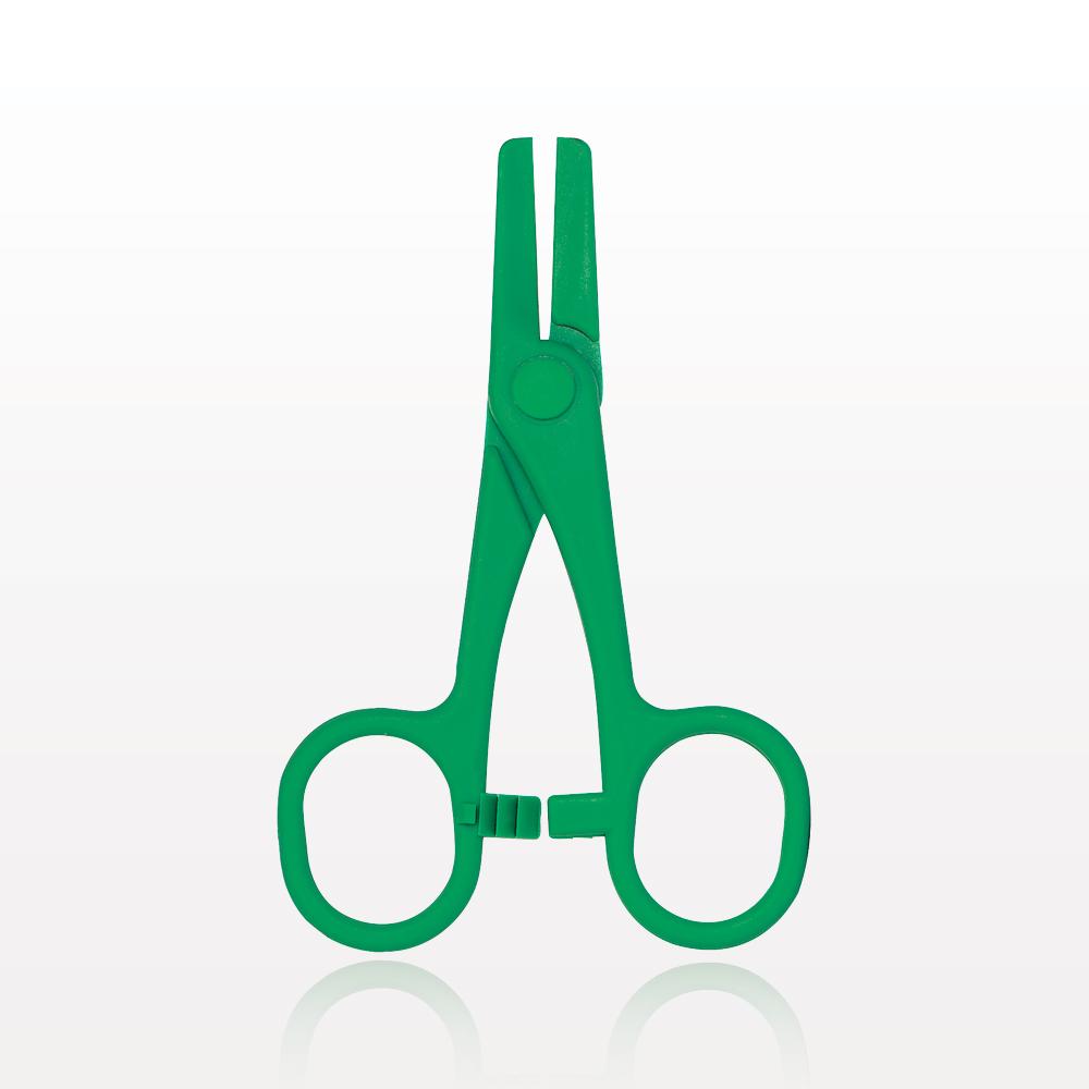 Single-Use Locking Forceps, Green