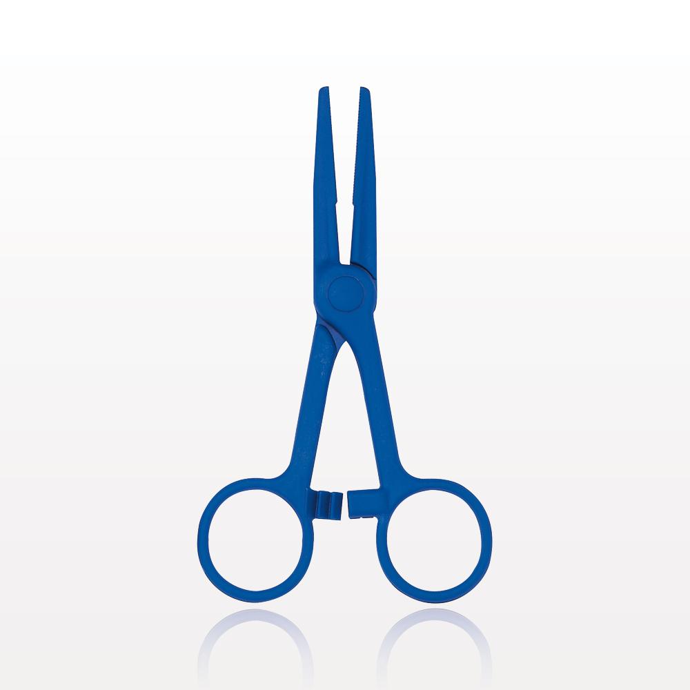 Single-Use Locking Kocher Forceps, Blue