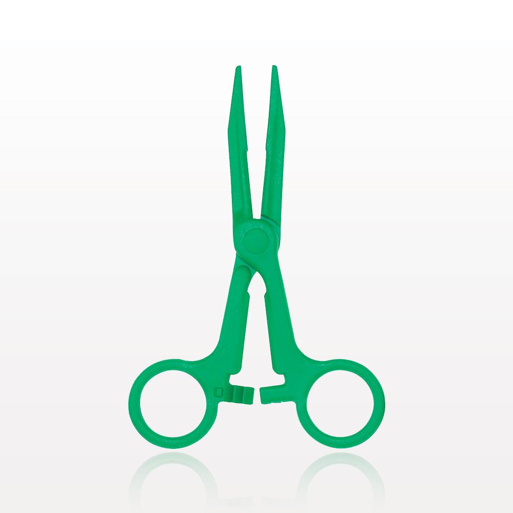 Single-Use Locking Kocher Forceps, Green