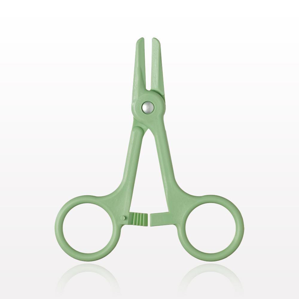 Single-Use Locking Forceps, Green