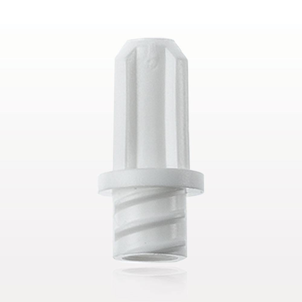 Female Luer Cap, Non-Vented w/Internal Pin, White