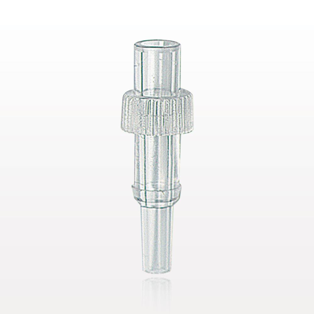Male Luer Slip, Tubing Port, Clear