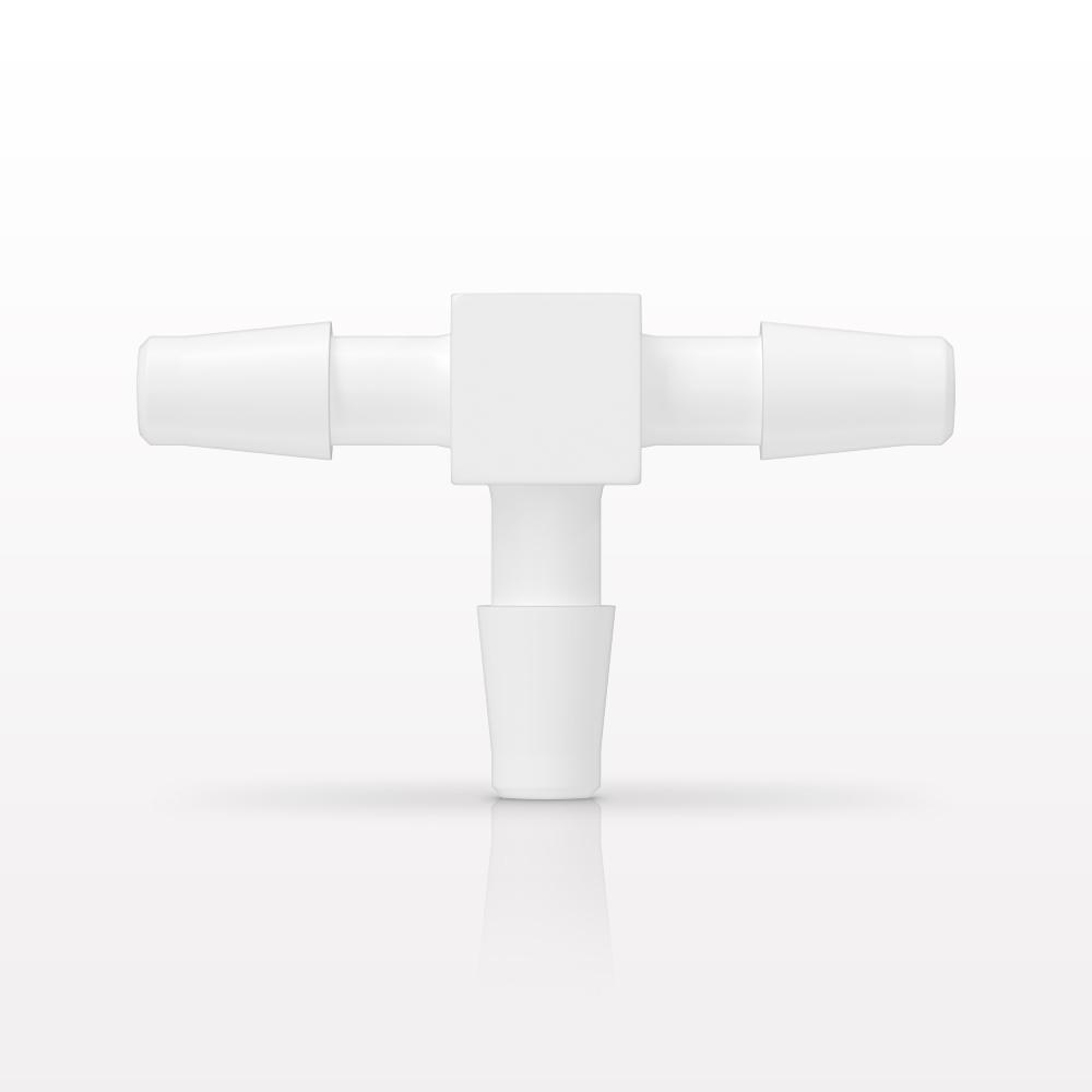 T Connector, Barbed, White