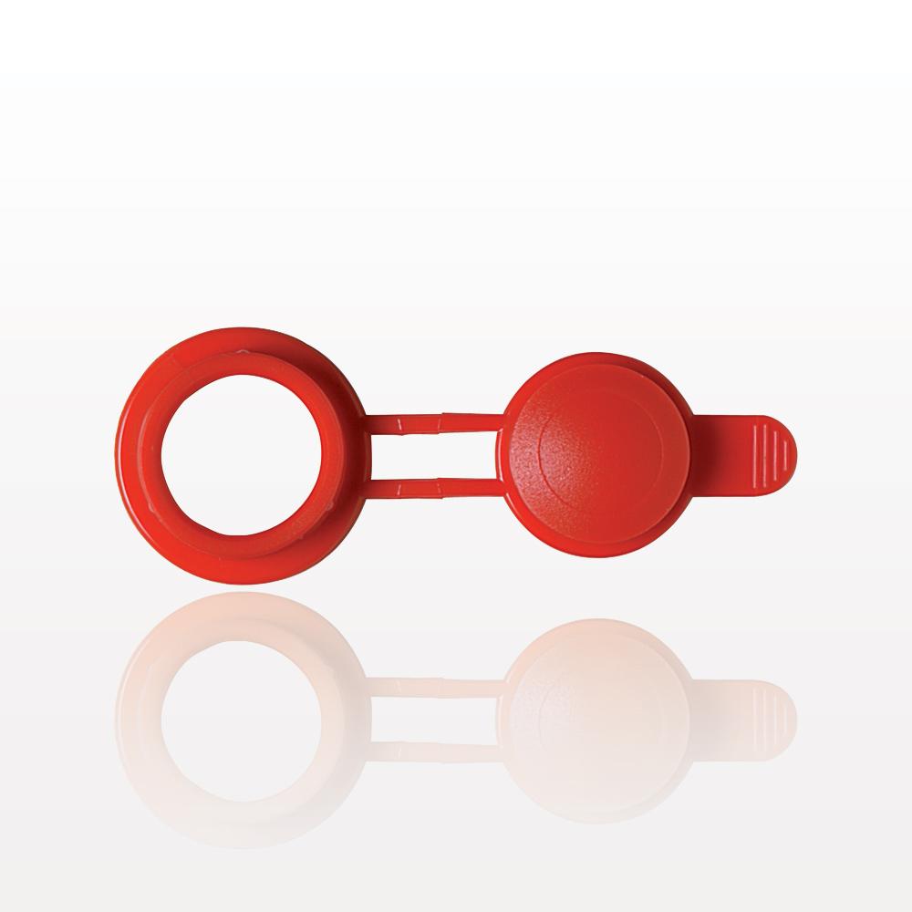 Bag Port Flange with Flat Plate, Red