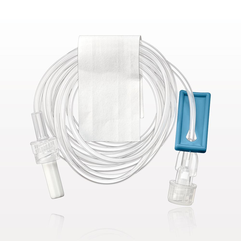 Extension Line, Female Luer Lock to Male Luer Lock with Vented Caps and Slide Clamp