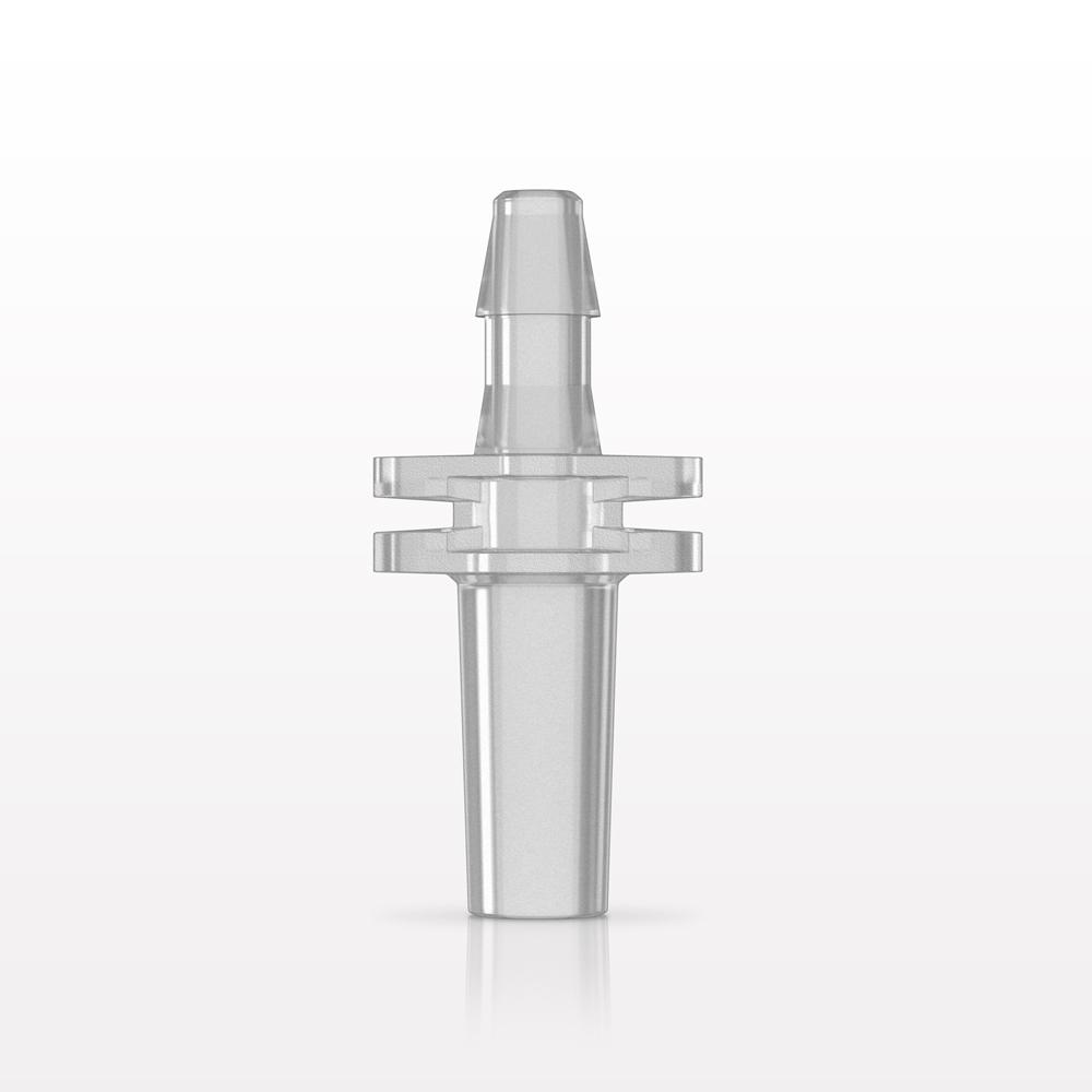 Male Luer Slip, Barbed, Clear