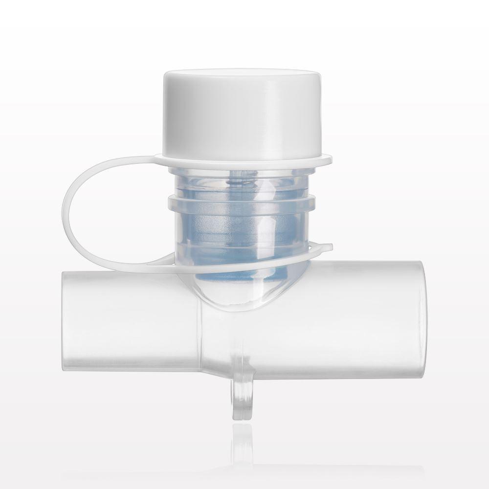 T Connector, Valved with Cap