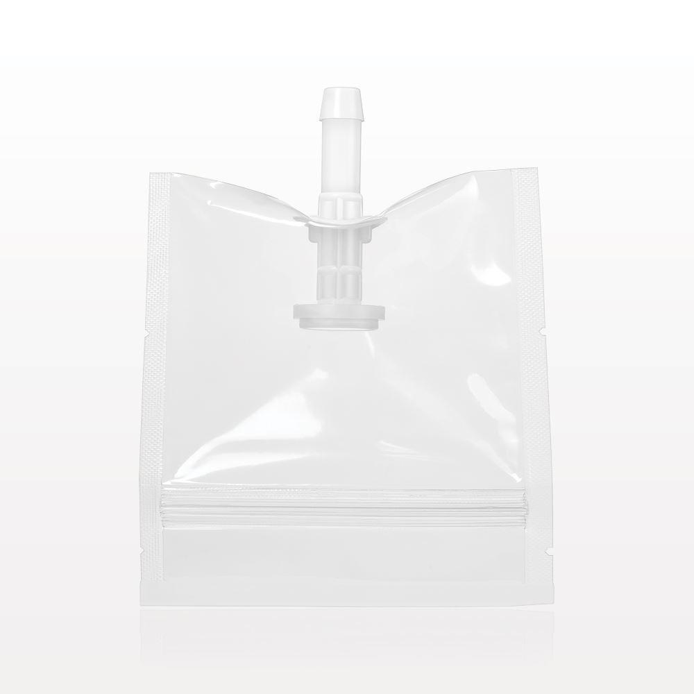 Sanitary Flange, Barbed, Natural, Pre-Attached Gasket, in Sealed Pouch