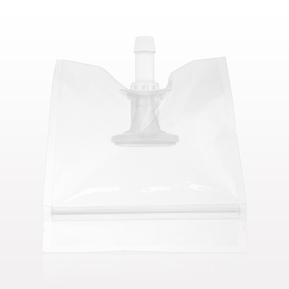 Sanitary Flange, Barbed, Natural, Pre-Attached Gasket, in Sealed Pouch