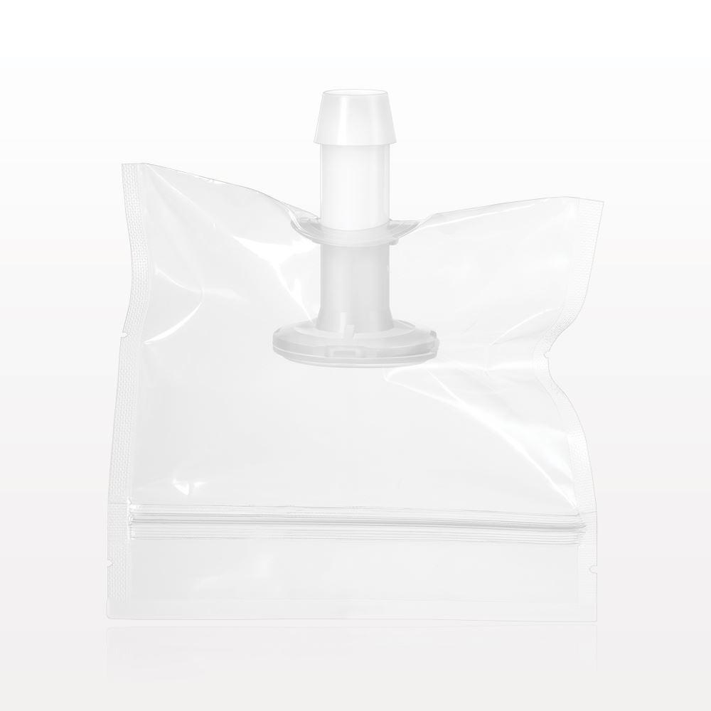 Sanitary Flange, Barbed, Natural, Pre-Attached Gasket, in Sealed Pouch