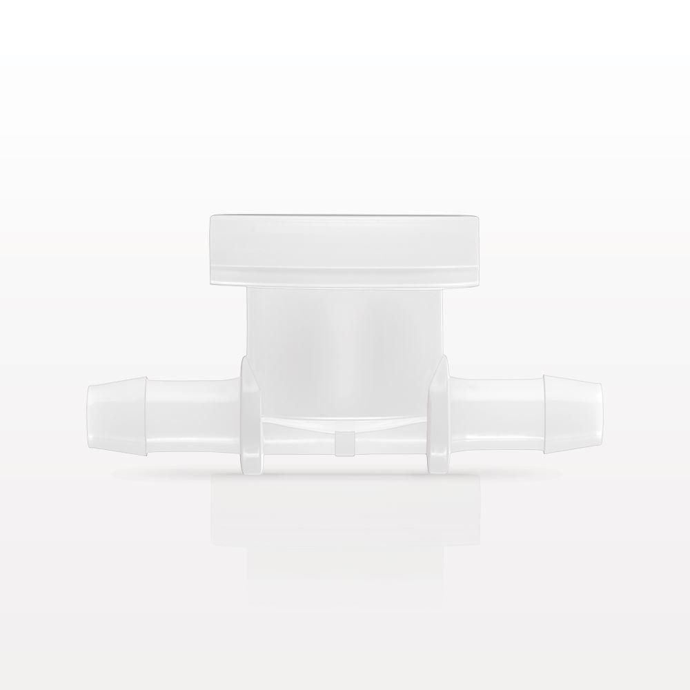aSURE™ Sanitary Flange Instrument Tee, Barbed, Natural, Pre-Attached Diaphragm