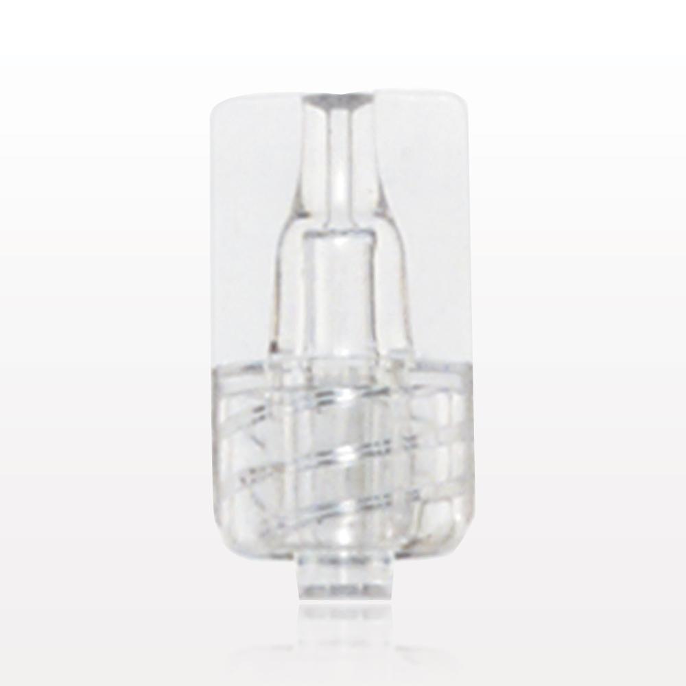Male Luer Lock, Tubing Port, Clear