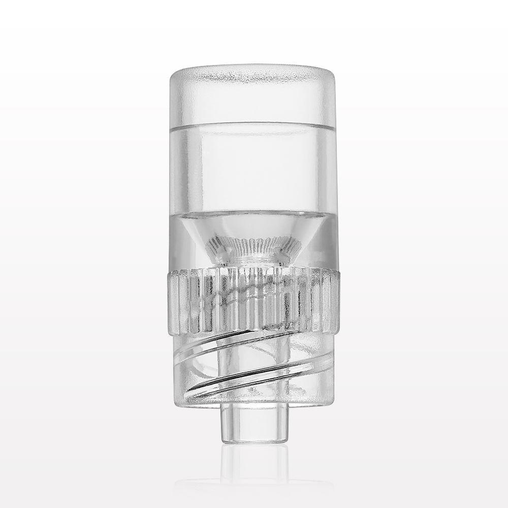 Male Luer Lock, Tubing Port, Clear