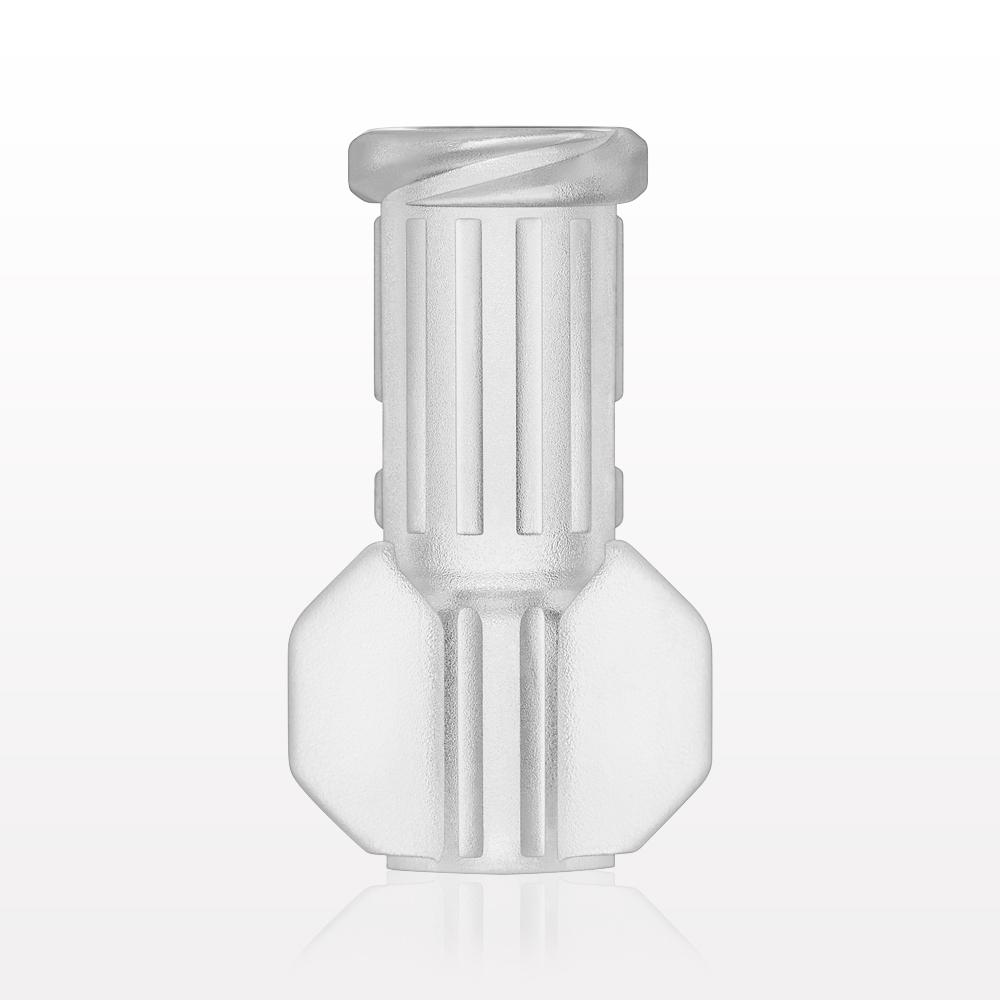 Female Luer Lock, Tubing Port, Clear