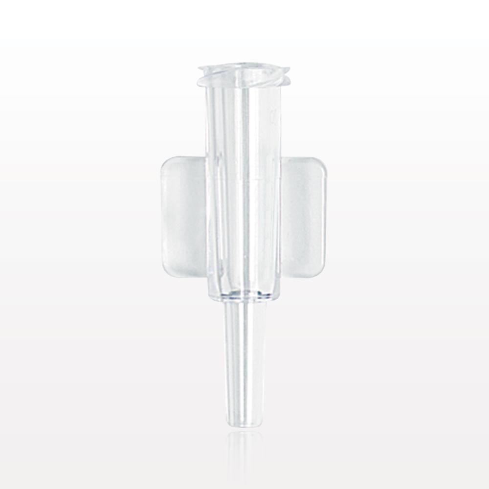 Female Luer Lock, Tubing Port, Clear