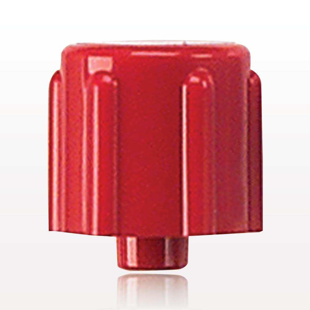 Male Luer Cap, Non-Vented, Red