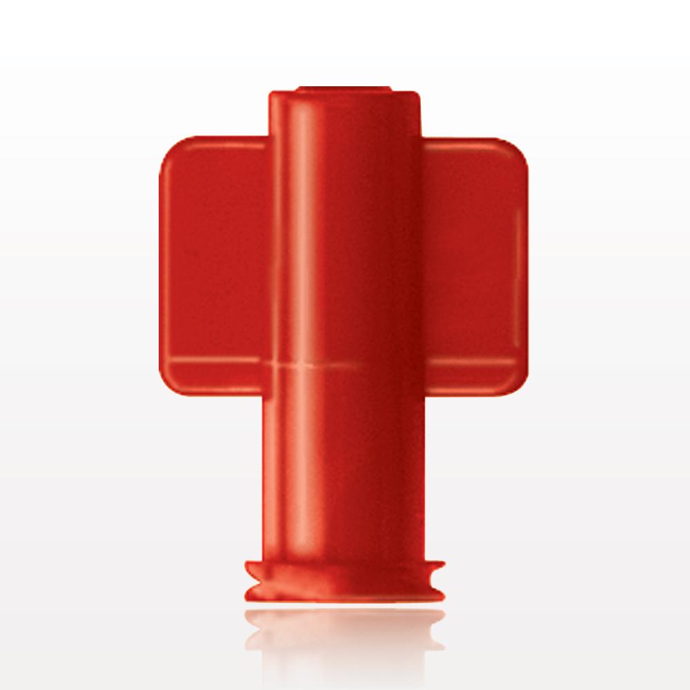 Female Luer Cap, Non-Vented, Red