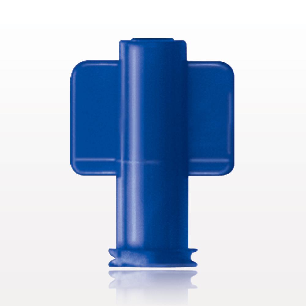 Female Luer Cap, Non-Vented, Blue