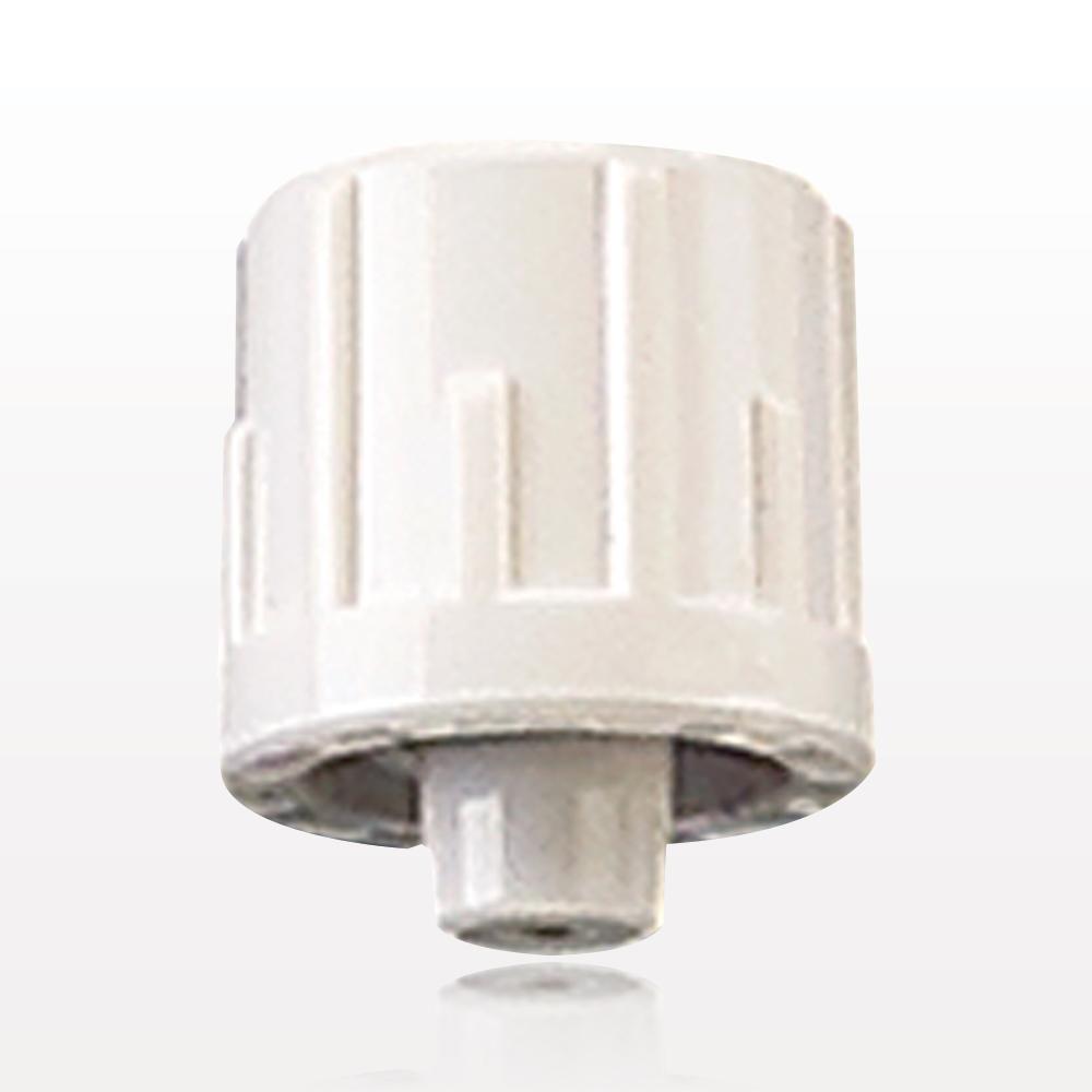 Male Luer Cap, Vented, White