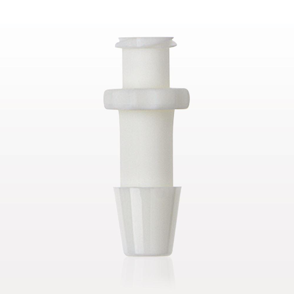 Female Luer Lock, Barbed, White