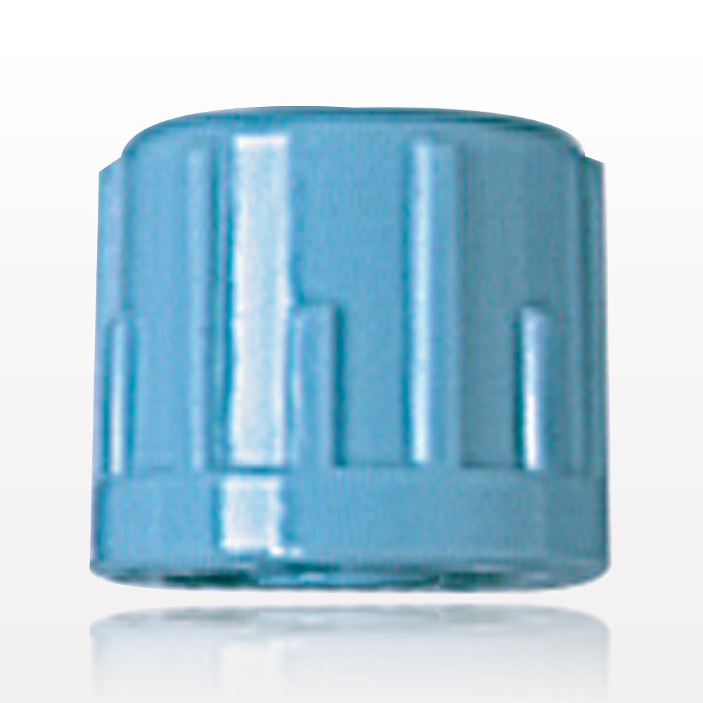 Stemless Male Luer Cap, Non-Vented, Light Blue
