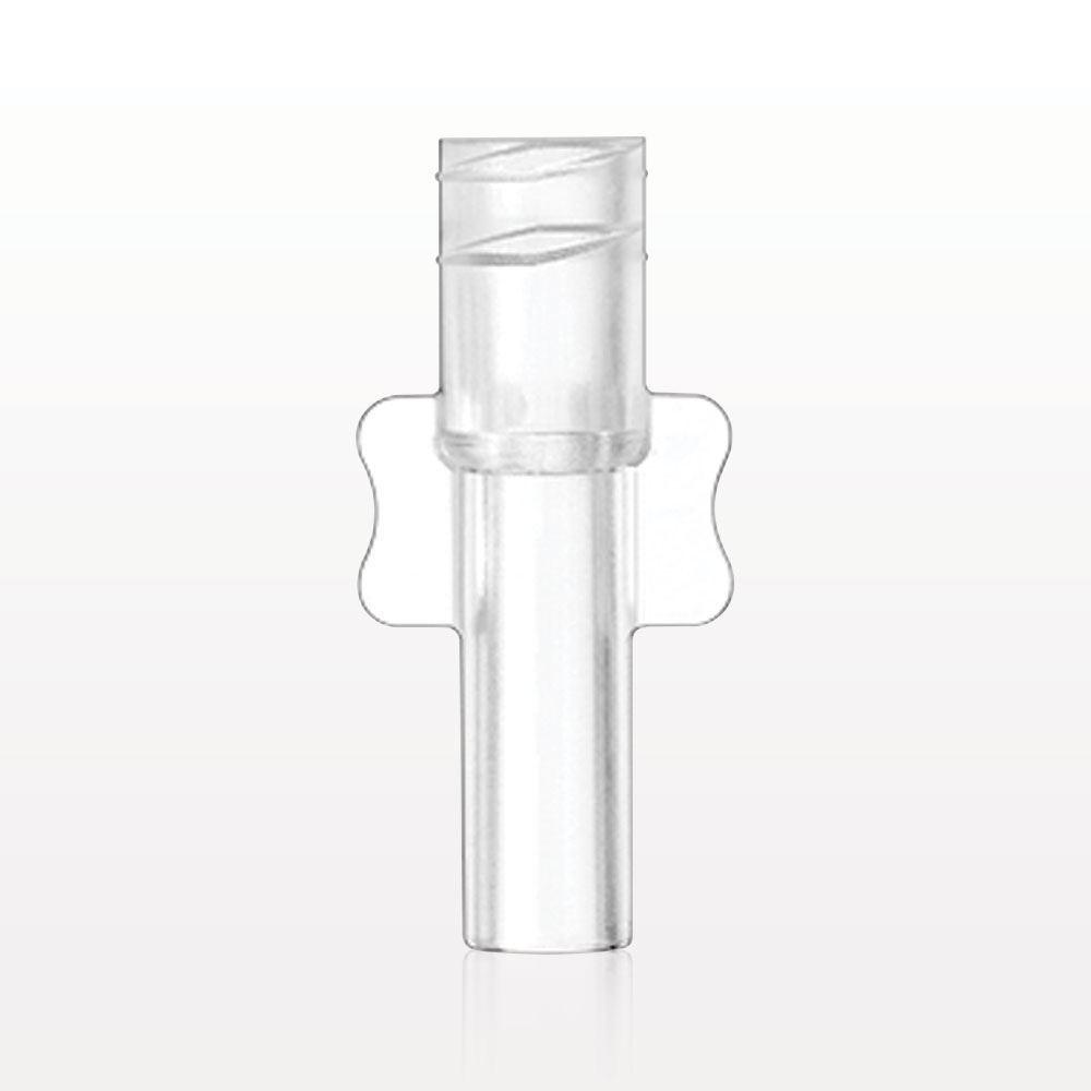 Female Luer Lock, Tubing Port, Clear