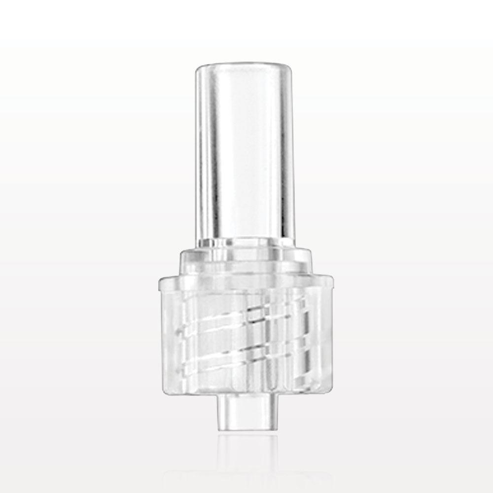 Male Luer Lock, Tubing Port, Clear