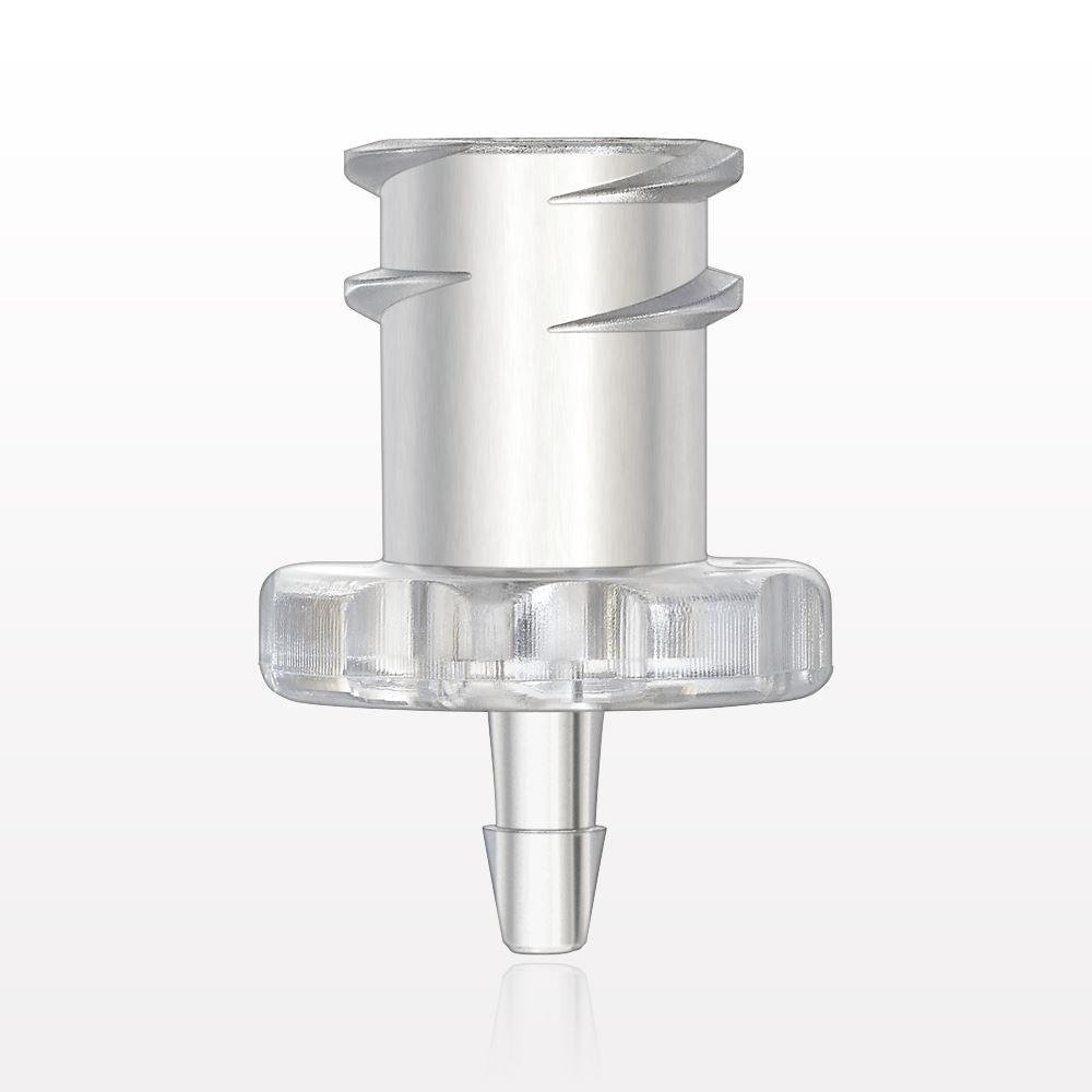 Female Luer Lock, Barbed, Clear