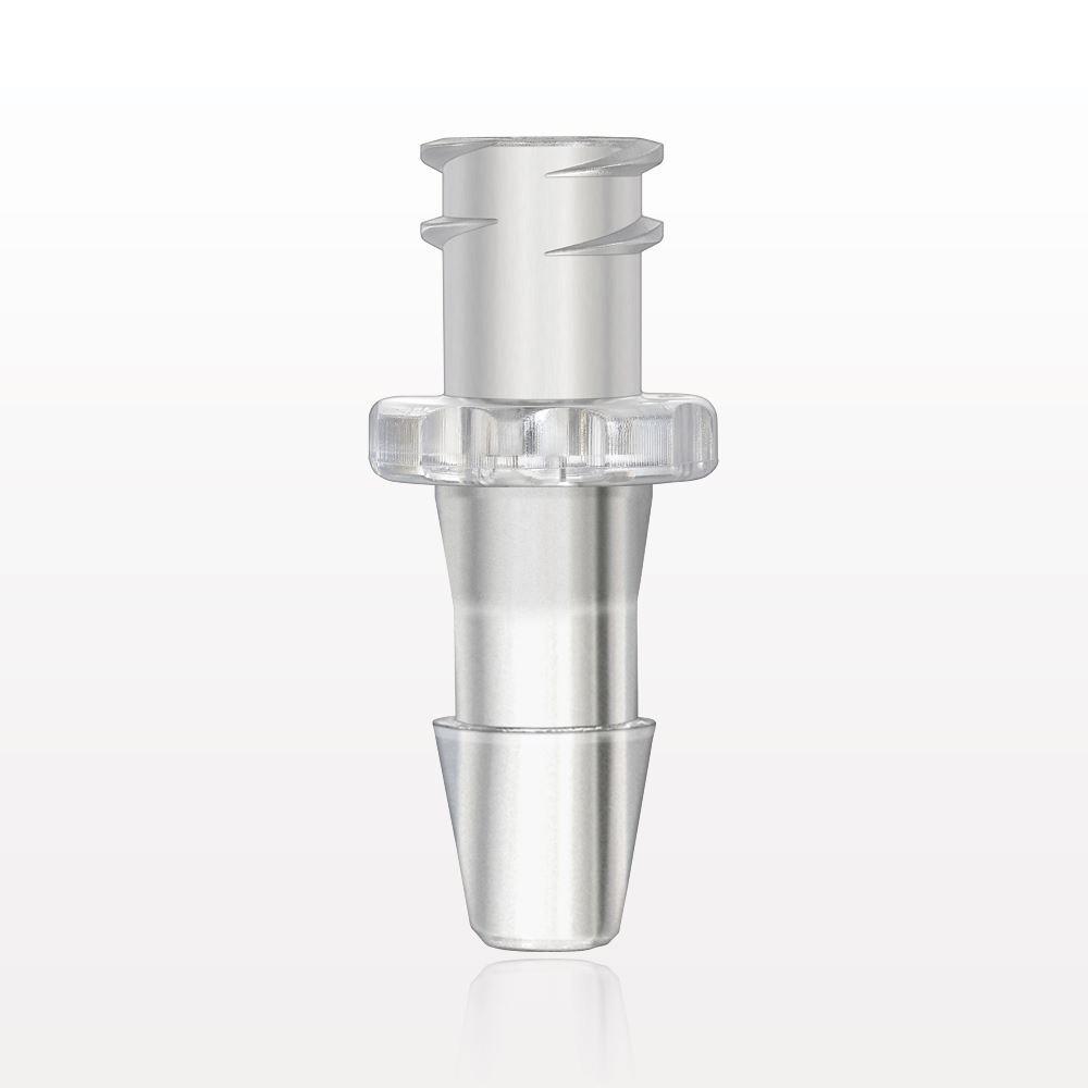 Female Luer Lock, Barbed, Clear