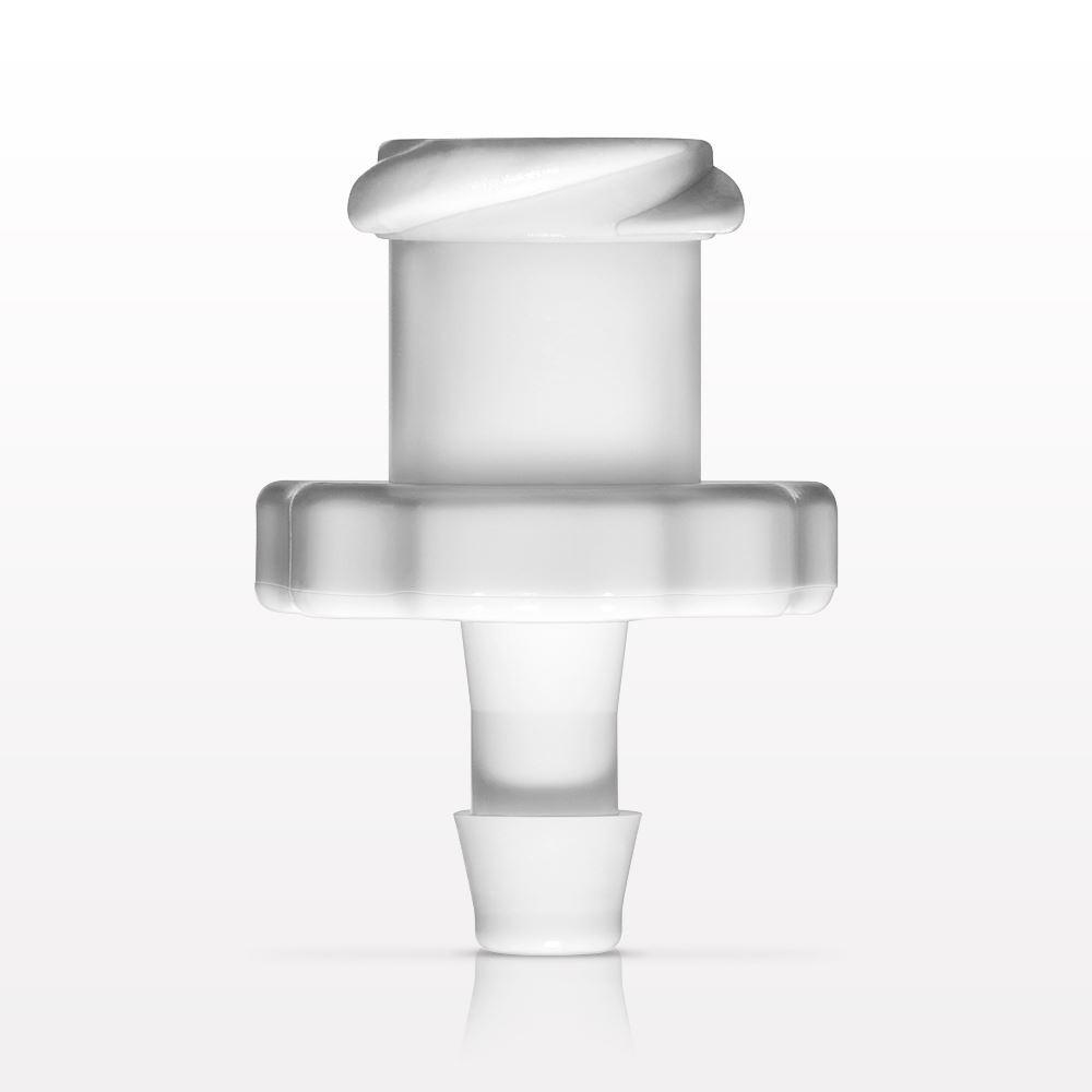 Female Luer Lock, Barbed, White