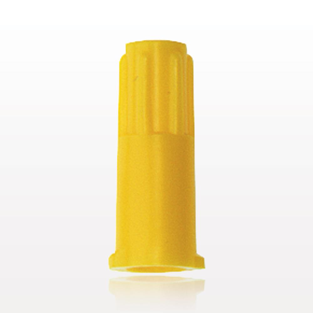 Female Luer Cap, Non-Vented, Yellow