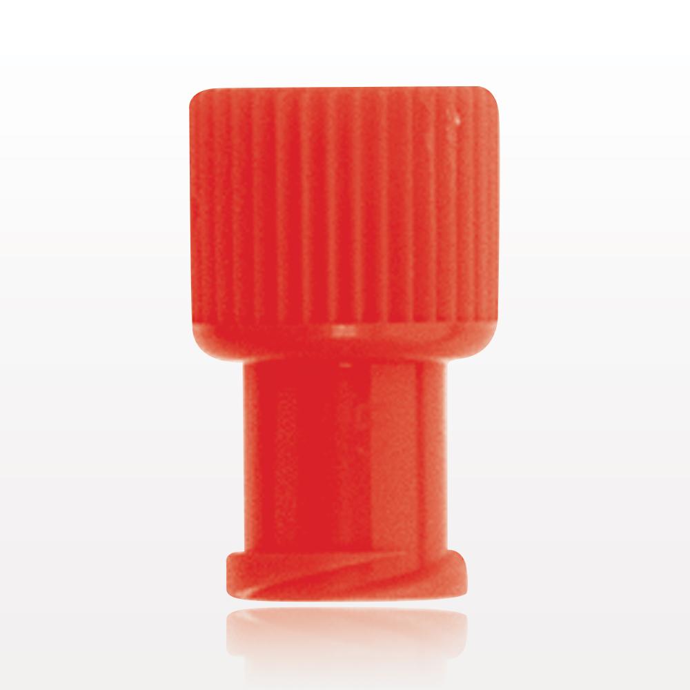 Double Dead-Ender Cap, Non-Vented w/Recessed Stem, Red
