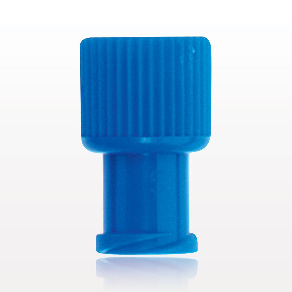 Double Dead-Ender Cap, Non-Vented w/Recessed Stem, Blue