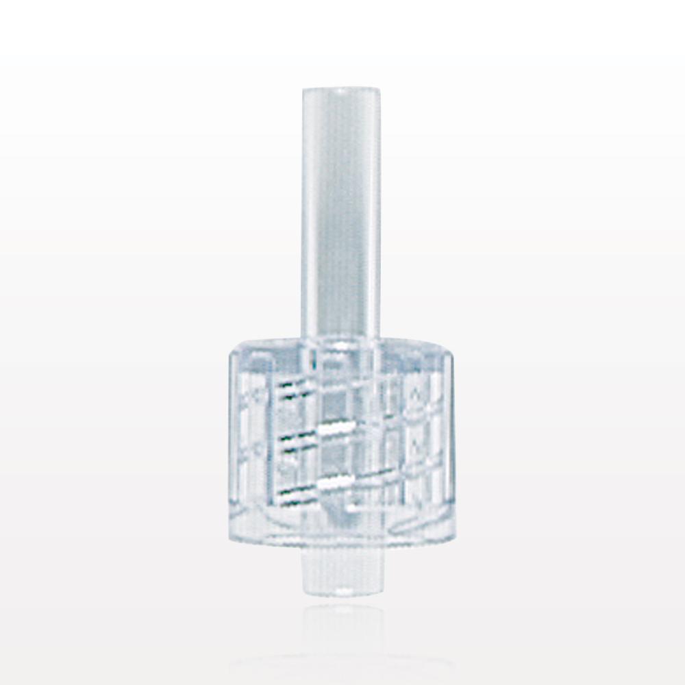 Male Luer Lock, Tubing Port, Clear