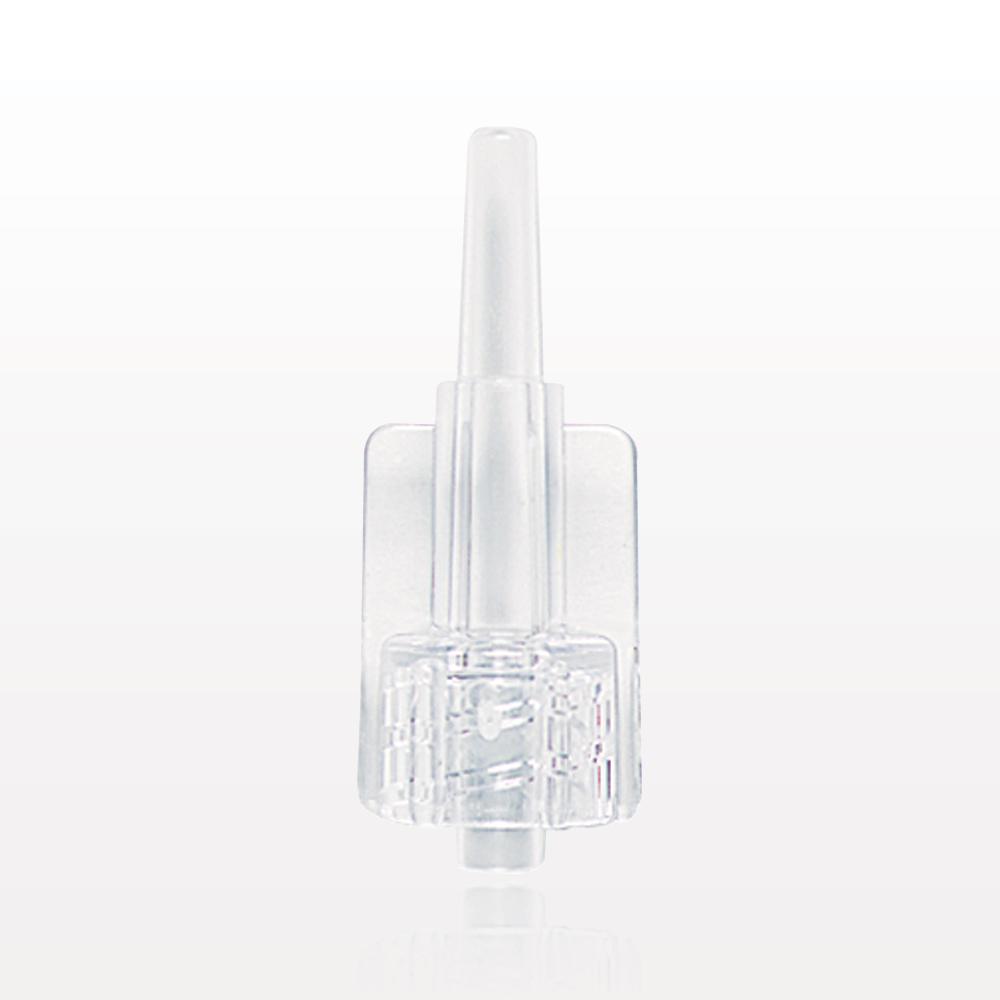 Male Luer Lock, Tubing Port, Clear