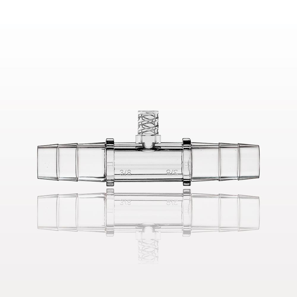 Straight Connector, Barbed, Female Luer Lock Side Port, Clear