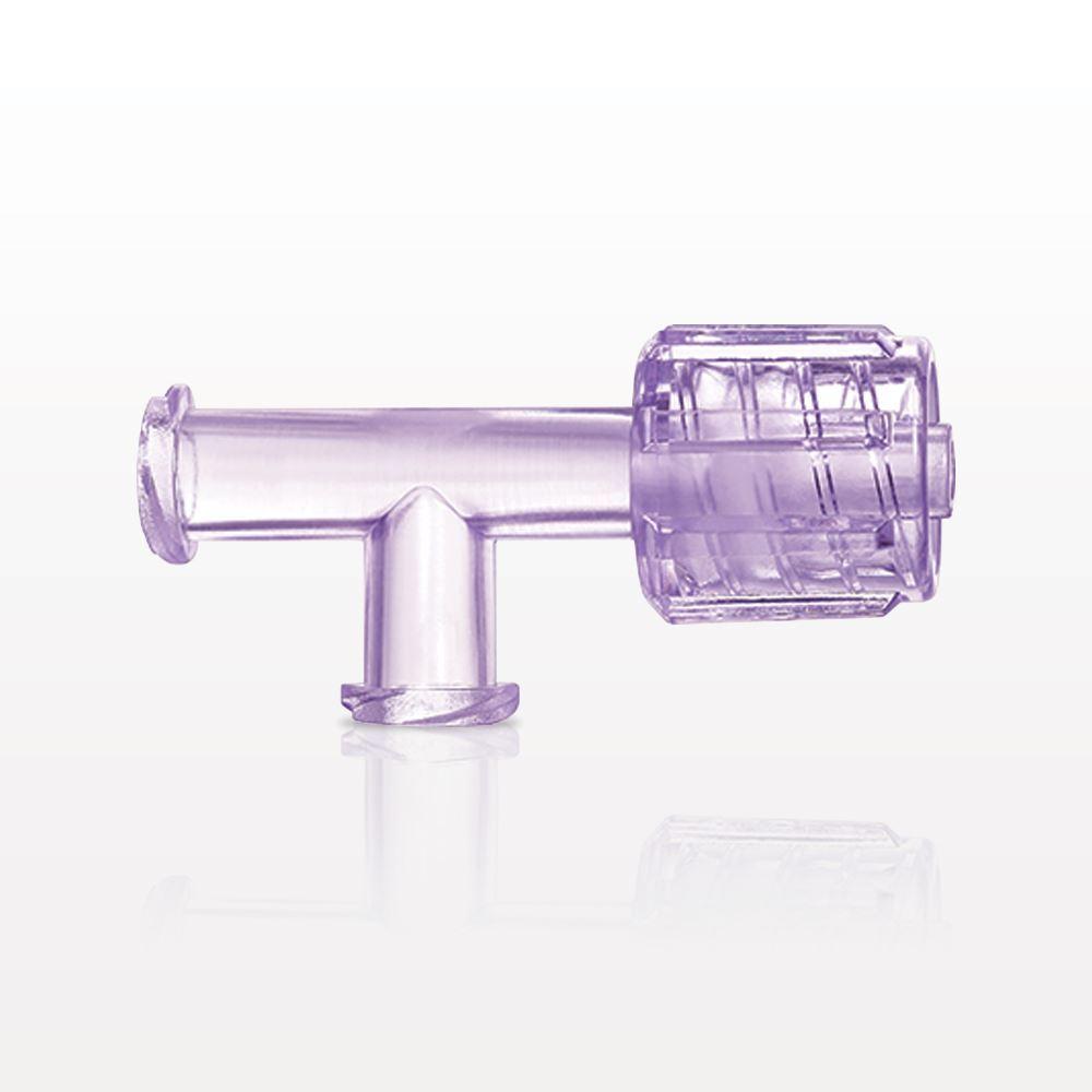 T Connector, Swivel Male Luer, 2 Female Luer Locks