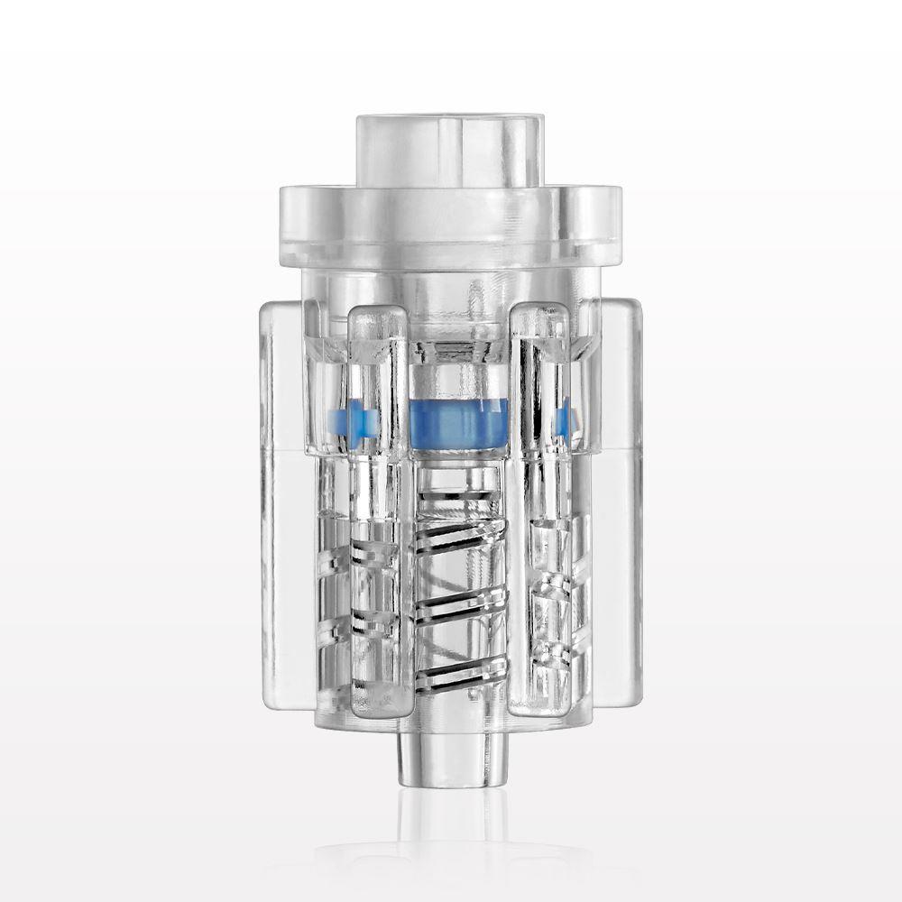 High Pressure Rotating Male Luer Lock, Tubing Port, Clear