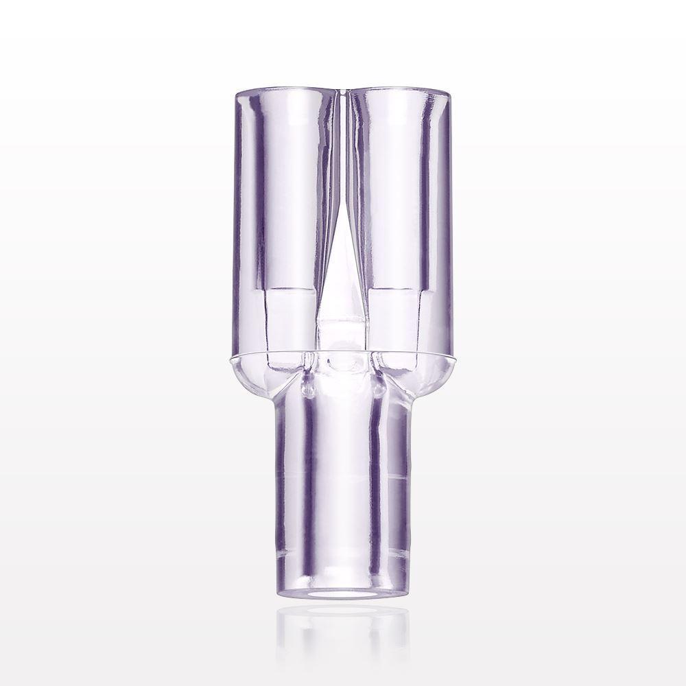 Y Connector, Parallel, Tubing Ports, Clear