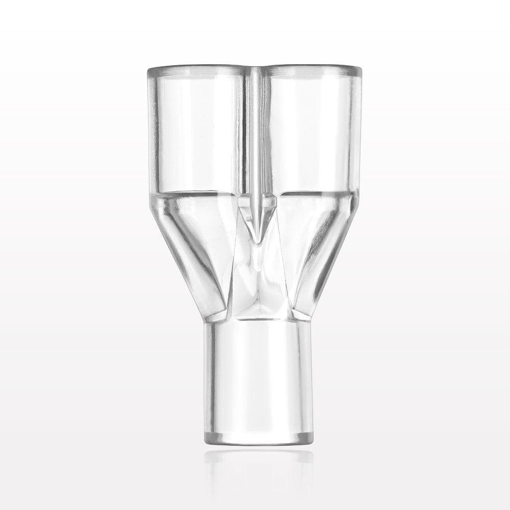 Y Connector, Parallel, Tubing Ports, Clear