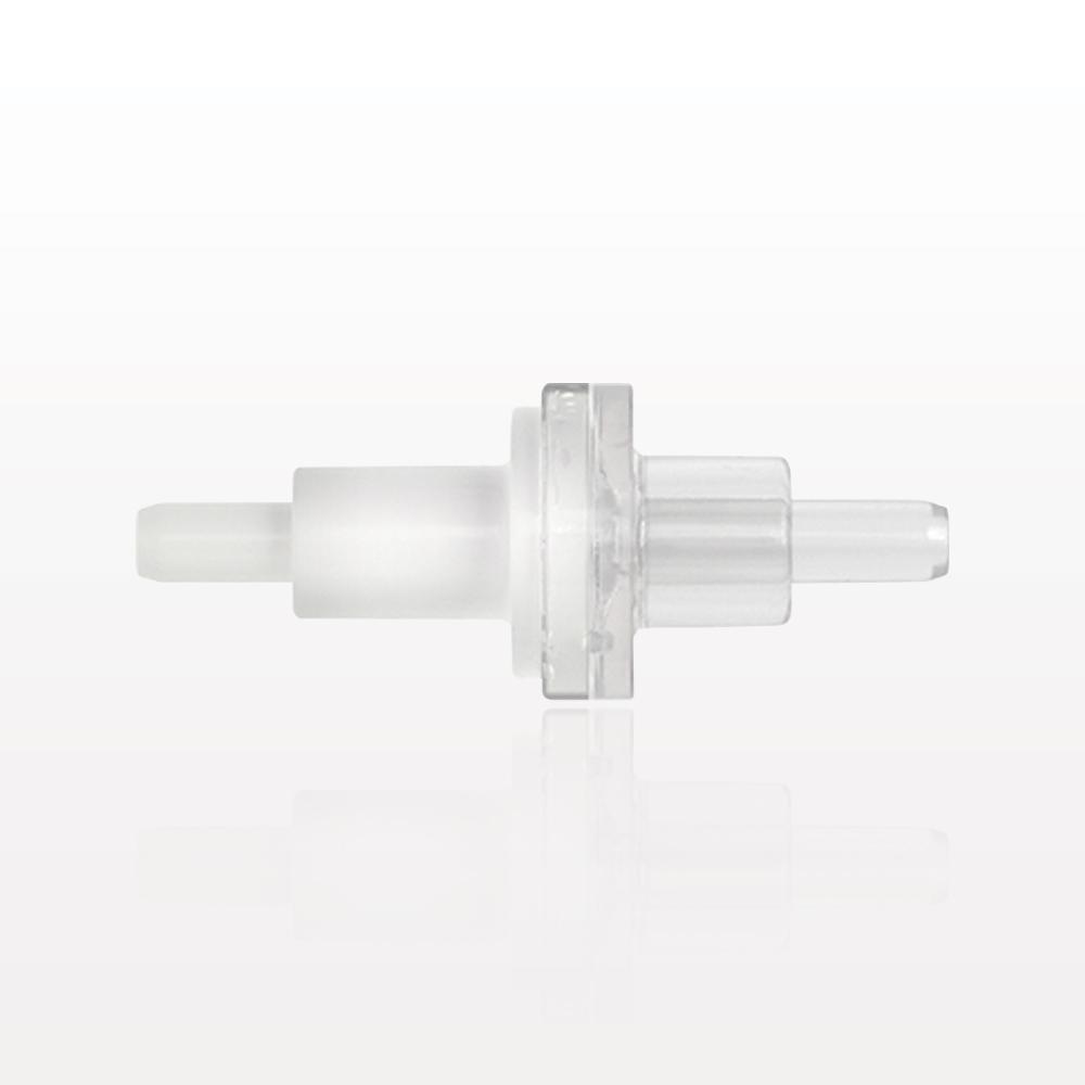 Check Valve, White Inlet, Clear Outlet