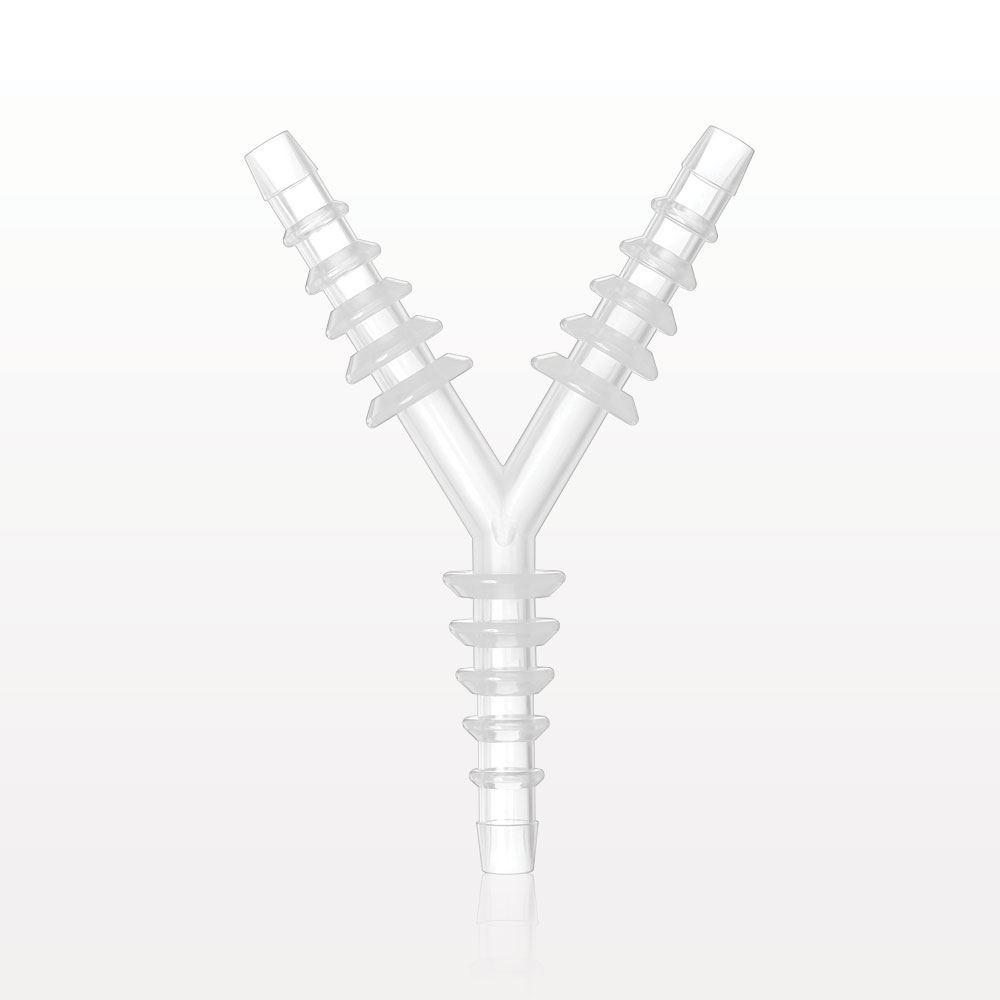 Y Connector, Reducer, Barbed, Natural