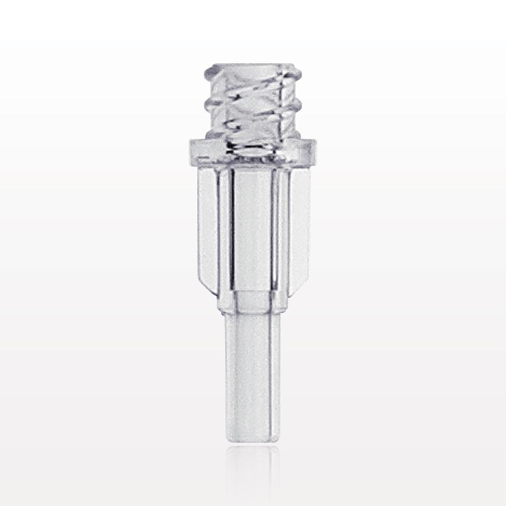 Female Luer Lock, Tubing Port, Clear